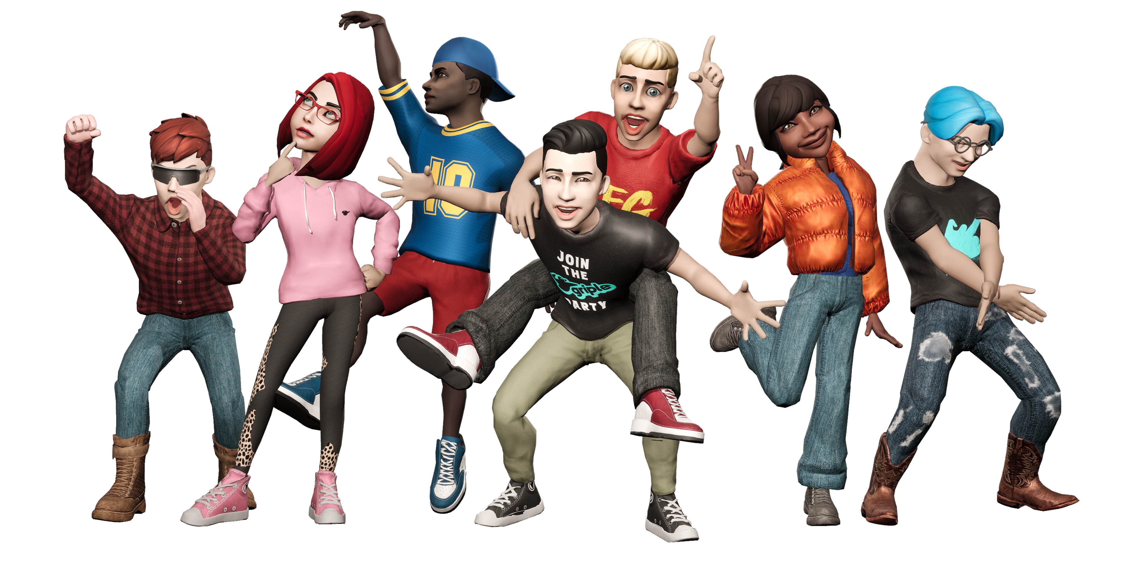 A gang of avatars